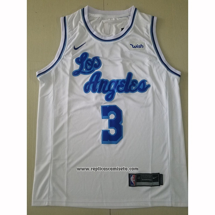 Camiseta Los Angeles Lakers Anthony Davis #3 Classic 2019-20 Blanco